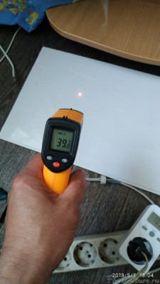 Нагрев панели.