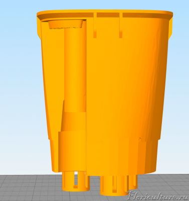 Модель, перепроектированная под большую глубину. Глубина порядка 12 см.